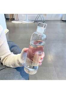 304不锈钢真空保温水瓶，便携式户外运动水杯，高品质徒步水瓶，高性价比时间刻度杯，男女通用透明塑料杯，防漏，简约水瓶 - 彩色 - 查看 3