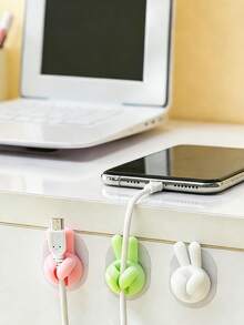 卡通桌面线缆整理器，数据线收纳架 - 動物 - 查看 7