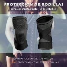 Rodillera Deportiva para Gym - Rodilleras Corssfit Basquetbol de Soporte Elástica Comprensión Para Deportes Gym Run Entrenamiento Bicicleta con Cinturones Antideslizantes Ajustables - 1 Par,40968261 - C - Ver 6