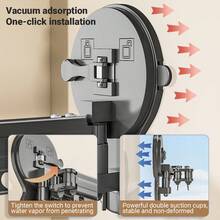 Aimall 2/3/4Bar Adjustable Foldable Retractable Clothes Drying Rack Suction Cup Hanger - Two Fold and Three Sections - View 5