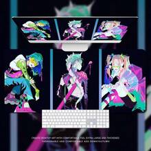 Mattel K-Pop Witch Hunting Girl Group Extra Large Mouse Pad, K-Pop Witch Hunting Girl Group Merchandise Mouse Pad, Extra Large Gaming Mouse Pad - Non-Slip Rubber Base, Ideal For Gamers, Office, School, ESports, Home Decor, Washable And Durable Design, Professional Gaming Setup, Modern Desk Mat, Mouse Pad - Multicolor - View 7