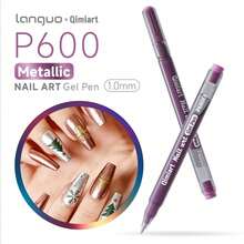 Languo 12 Colors Nail Art Markers, Classic Nail Art Pens, Nail Art Painting Pens, DIY Nail Highlighter & Outline Pens, Nail Art Markers, ABS Nail Art Marker Set - Multicolor - View 5