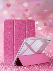 Ayotu Personalized Glitter IPad Case With Name Initials - Shiny Fashion Style, Compatible With IPad Mini6/Mini7/10.2/10th Generation/10.9/12.9 Inch, Best Gift For Girlfriend, Sister, Mom On Valentine's Day, Mother's Day, Birthday - Single-sided Printing - View 10