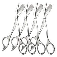 Bello Paratu 2/4pcs Stainless Steel Eyebrow Trimmer Scissors With Comb, 2-In-1 Eyebrow Grooming Tool - Multicolor - View 8