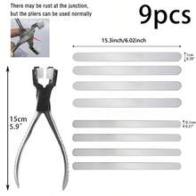 KLONKEE 1 Set Wrist Stamp Kit, Includes 1 Printing Tool And 24 Blank Aluminum Wrist Stamps, Suitable For Jewelry Making And Curved Metal Stamping Tool Set - Multicolor - View 14