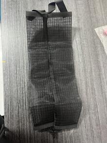 1 pieza Soporte colgante para bolsas de basura - Estante para bolsas de plástico - Dispensador colgante de malla de almacenamiento - Organizador colgante de malla para bolsas de basura plegable, transpirable y lavable - Multicolor - Ver 11