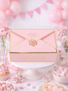 20Pcs Pink Seal Gift Box, Envelope Shape Simple Creative Paper Candy Boxes, Ideal For BabyShower, Bridal Shower, Wedding Party, Birthday Party, Anniversary Celebrations - Pink - View 7