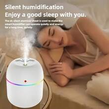 1pc Lucky Color USB Humidifier, Portable Mini Aromatherapy Diffuser, LED Color Car Aromatherapy Machine, Suitable For Car/Office/Bedroom, Suitable For Air Humidification, Room Decoration - Multicolor - View 9
