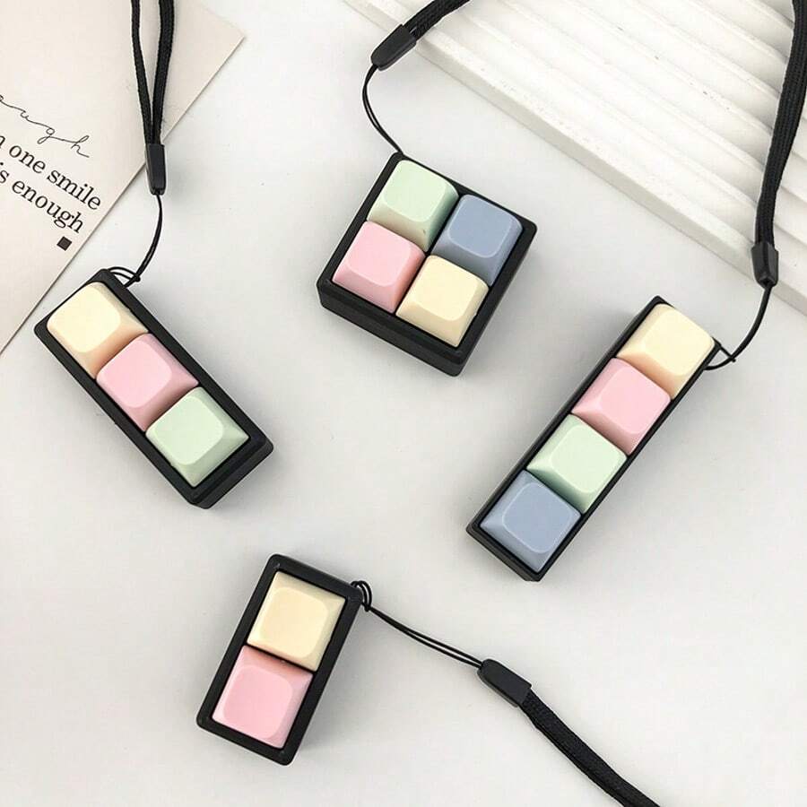 Sinking Stress Relief Squeeze Toy Keychain, Creative Fidget Toy Pressure Relief Gadget - Multicolor - View 1