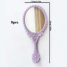 1/2/4/10/16/20 chiếc Gương cầm tay cổ điển, Gương công chúa nhỏ gọn màu vàng lấp lánh, Gương trang điểm di động, Thích hợp cho lớp học, tiệc trẻ em, du lịch và các dịp khác. Quà tặng nhỏ theo chủ đề công chúa, Quà tặng khuyến mãi, Đồ dùng du lịch giá rẻ, Vật dụng cần thiết khi đi du lịch. - Nhiều màu - Xem 36