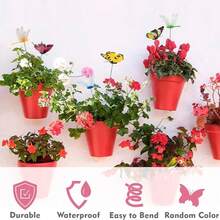 5/10/30/50 piezas Decoraciones de mariposa, estacas de mariposa oscilantes DIY creativas de PVC resistente al agua, estacas de jardín de mariposas simuladas, con varillas de resorte adecuadas para interiores/exteriores, decoración de Navidad en el patio - Multicolor - Ver 11
