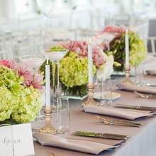 12 Pack Glass Candlestick Holder, 4" H Stripe/Dimond Crystal Candle Holders, Crystal Decorative Candle Stand, Clear/Amber Taper Candle Holders Bulk For Table Centerpiece Decor, Valentine's Day, Wedding, Dining Party, Gift - Amber Dimond - 查看 5