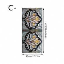 1/5pcs Geometric Fan-Shaped Pattern Privacy Window Film, Reusable PVC Double-Sided Visible Electrostatic Glass Sticker, Suitable For Bathroom, Bedroom, Office, And Kitchen Decoration. - Static Glass Sticker - View 12