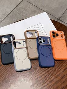 Luxury Skin Feel Matte Double Color Premium Magnetic Phone Case Compatible With IPhone 17 Pro Max 17 Pro 17 16 Pro Max 16 Pro 16 15 Pro Max 15 Pro Max 15 Pro 15 14 Pro Max 14 Pro 14 13 Pro Max 13 Pro 13 12 Pro Max 11 Cases Wireless Charging Shockproof Hard Back Cover Couple Gifts - Black - View 4