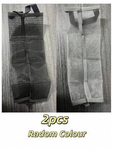 1 pieza Soporte colgante para bolsas de basura - Estante para bolsas de plástico - Dispensador colgante de malla de almacenamiento - Organizador colgante de malla para bolsas de basura plegable, transpirable y lavable - Multicolor - Ver 13