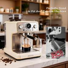 2 piezas Tazas de espresso de vidrio transparente con doble pico - Accesorios para máquina de café para el hogar - Esencial para el barista en casa - Tazas de espresso de 4 onzas con asa y pico - transparente - Ver 4