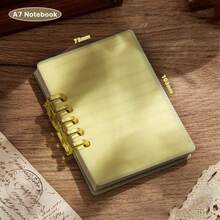 4/2/1 Pc Mini A7 Loose-Leaf Notebook, Cute Portable Memo Pad, Bright Macaron Colors, Pocket Size, English Loose-Leaf Notepad, School Supplies, Back To School Season - Multicolor - View 29