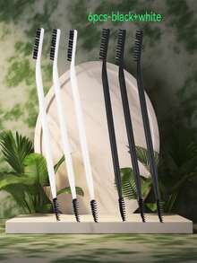 114/14/9/6/3/2pcs Spiral Tapered Brush Heads, Multi-Functional Combination Set, Suitable For Daily Commute, Beginner Practice, Party Makeup, Eyebrow Grooming - Black - View 14