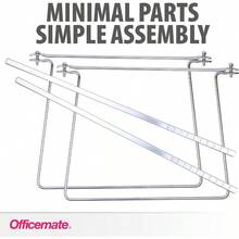 zxOfficemate 91990 anging File Frame Letter Size Adustable 14 to 18-Inces 2 Pack Steelcaja de archivos - Acero - Ver 4