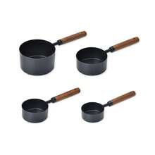 4/8pcs Measuring Cup & Spoon Set, Stainless Steel Measuring Cups And Spoons With Rosewood Handles, Suitable For Dry Goods And Liquid Ingredients, Baking Tools DIY, Seasoning Spoon, Powder Spoon, Coffee Spoon Kitchen Baking Tools - Multicolor - View 18