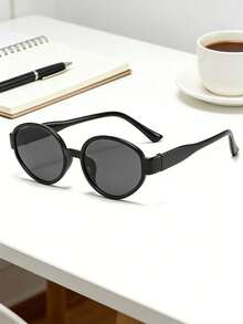 1副/2副复古个性化INS风小圆框眼镜，时尚 - 彩色 - 查看 8