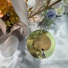 24/48 Packs, 33cm Placemats, Disposable Placemats, Gold Round Sequin Pattern, Suitable For Valentine's Day, Thanksgiving, Birthday Parties, Wedding Parties, Bridal Showers, Dinner Parties, Banquets, Dining Tables, Picnics, Cafes And Other Occasions. - Multicolor - View 6