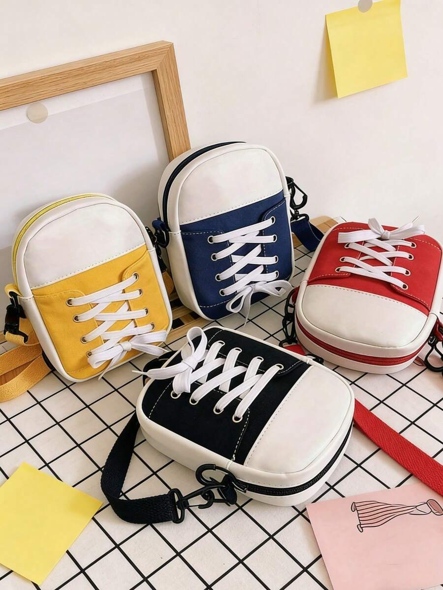 可爱女士斜挎包，可作单肩包使用 - 彩色 - 查看 1