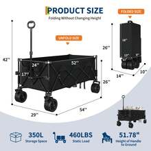 Carts & Wagons, Shopping Trolleys - Black - View 2