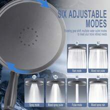 1 đầu vòi sen tắm áp lực cao, dễ lắp đặt, thay thế nhanh chóng, lớp sơn hoàn thiện với đầu nối đa năng. - Hình vuông - Xem 3