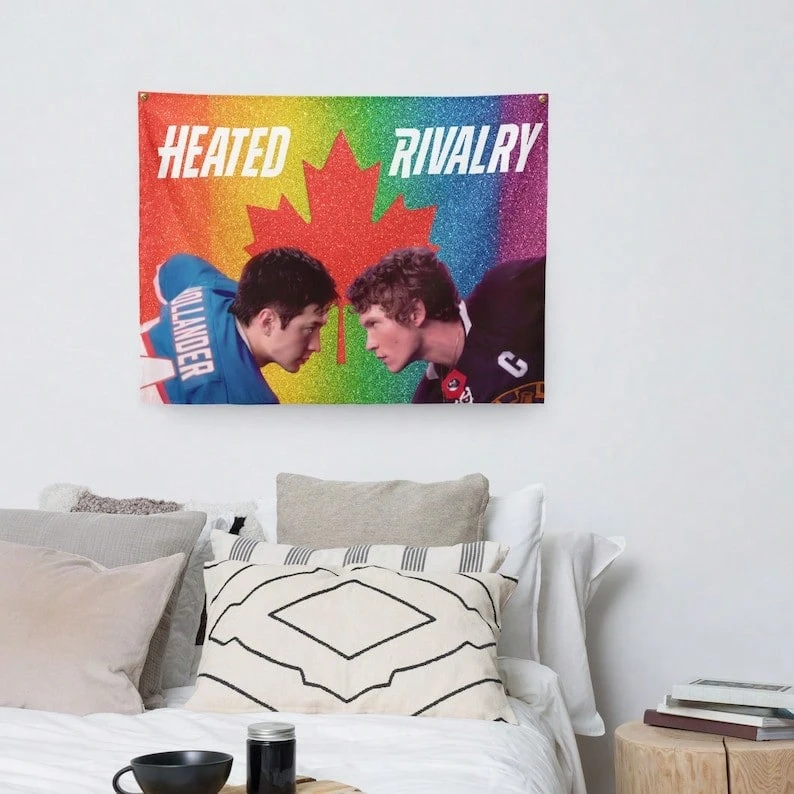 Hollanov Flag Heated Rivalry Indoor Wall Tapestry - 主圖樣式 - 查看 1