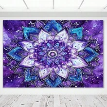 1. Tấm thảm trang trí Mandala rực rỡ bằng polyester - Có nhiều kích cỡ - Hoàn hảo cho các buổi lễ kỷ niệm trong nhà và các bữa tiệc ngày lễ, tấm thảm trang trí | phông nền nghệ thuật | vải polyester - 1PC - Xem 5