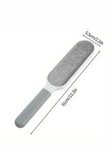 1支可重复使用的双面宠物毛发清洁刷 - 手动去除衣物、沙发、家具、床上用品和地毯上的静电宠物毛发 - 有效去除猫狗毛发，男士清洁工具