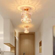 Nordic Modern Minimalist Corridor/Entryway/Balcony Crystal Ceiling Light, Elegant & Lightweight, Bulb Not Included - Various - View 8