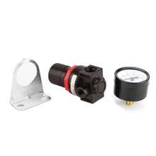 Regulador Neumático, G1/4 Válvula de Control de Aire Ajustable para Compresor con Manómetro y Soporte,40966371 - C - Ver 1