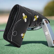 Funda para Putter de Golf Estilo Little Bee & Calavera Cruzada - Funda de Cabeza de Hoja Premium con Forro Suave y Cierre - Accesorio Duradero para Palos de Golf, Adecuado para Hombres & Mujeres, Regalo Único del Día del Padre para Entusiastas del Golf, Funda para Cabeza de Palo de Golf - Multicolor - Ver 6