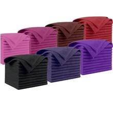 10pcs Set - Luxurious Microfiber Facial Cloths - Soft, Quick-Drying & Reusable Makeup Remover - Seamless Edge, Gentle And Effective Facial Washing Experience - Perfect Travel-Size Beauty Essentia - Multicolor - View 1