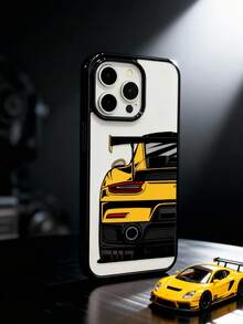 A Supercar Tail Printed Phone Case With A Racing Style Anti Drop Protective Cover Design Compatible With Iphone 13/16/17/15/14/13/12/11 - Multicolor - View 7