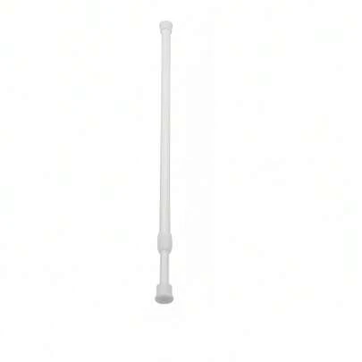 1 pieza Barra de cortina moderna ajustable de tensión - Barra expansible de acero y plástico de uso pesado para ducha, armario, ventana, toallero, estantería de zapatos, decoración del hogar, diseño ahorra espacio, ligero, instalación expansible, sin necesidad de perforar, ideal para entusiastas del bricolaje, vida en apartamentos