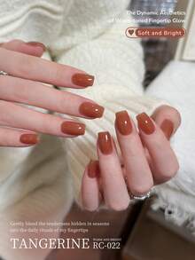 XEIJAYI 1件 15ml 凝膠指甲油，UV/LED相容美甲凝膠指甲油，適用於沙龍與居家DIY美甲 - 亮橙色 - 查看 6