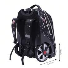 Trolley Backpack With Wheels - 45L Capacity, 3-Way Carry, Durable And Stylish For Travel And Everyday Use - Starry Blue - View 5