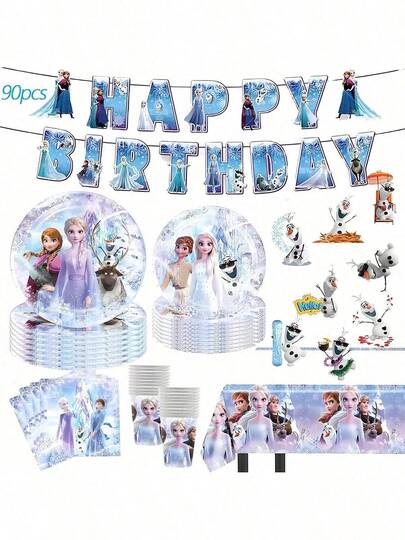 Juego de vajilla desechable, incluye platos, vasos de papel, servilletas y cubiertos, adecuado para reuniones familiares, actividades interiores y exteriores