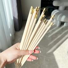 Jokipvy 5pcs/Set Reusable Plastic Sushi Chopsticks, Chinese Style Cutlery Set, Suitable For School, Kitchen, Restaurant, Party - Multicolor - View 10