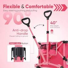 R-Sekey Carro Pble  con Capacidad de Peso de 350 s Carro Pble Reente con Ruedas Grandes Todo Terreno y Soportes para bidas - 1 - Ver 7