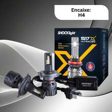 Par de Lâmpadas Ultraled S17X H4 6500K 5500 Lumens 9~18V Shocklight - SLL-170004X - A - Visão 2
