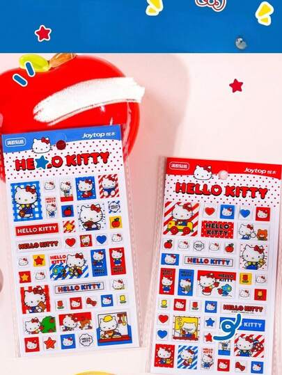 （颜色随机）高品质卡通可爱装饰贴纸，创意防水贴纸，精美手账装饰，摇水贴纸，小图案贴纸