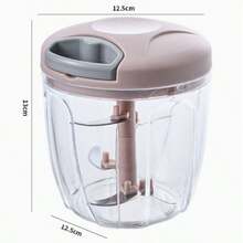 1pc Green Multi-Function Manual Food Chopper, Can Be Used As Garlic Press, Garlic Grinder, Vegetable Chopper, Fruit Juicer, A Convenient And Practical Kitchen Tool - Multicolor - View 13