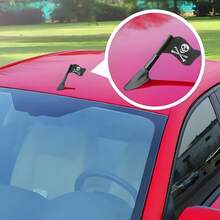 Pirate Skull Antenna Topper, EVA Material, & Crossbones Design, Windproof & Rainproof, Enhances Visibility & Stylishness, Automotive Accessory, Bold Design - A - View 5
