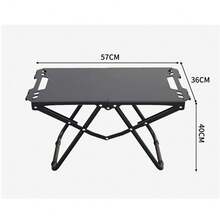 便携式野餐桌 沙滩桌 露营桌 适用于沙滩 可折叠边缘 带镂空设计 可悬挂物品 更方便 - 彩色 - 查看 3