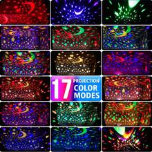 Star Projector Night Lights For Kids, Birthday Gifts For 1-4-6-14 Year Old Girl Boy Kids Bedroom, Glow In The Dark Stars Moon For Child Asleep Peacefully - 白色 - 查看 5