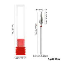 1pc Nail Drill Bit, Manicure Nail Grinder Head, Diamond Sanding Nail File, Cuticle Remover, Nail & Foot Care Tool - Silver - View 12